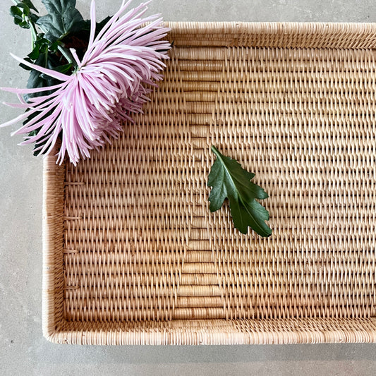 High QualityI Handwoven Rattan Trays I Natural I Kaikô