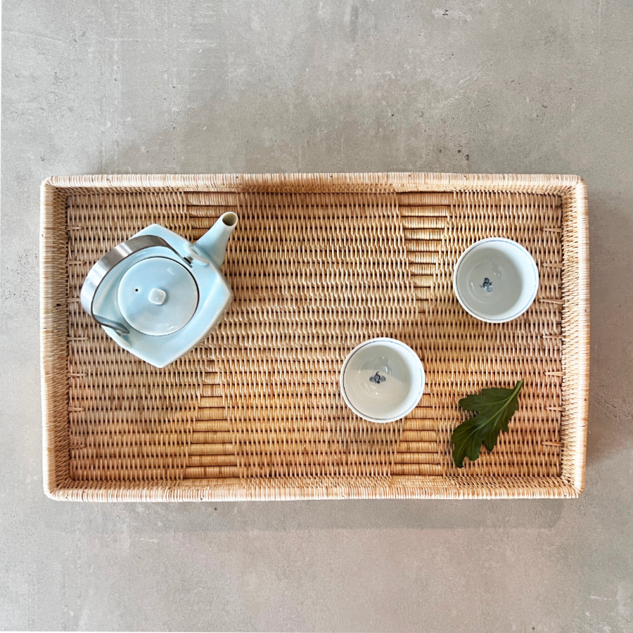 High QualityI Handwoven Rattan Trays I Natural I Kaikô