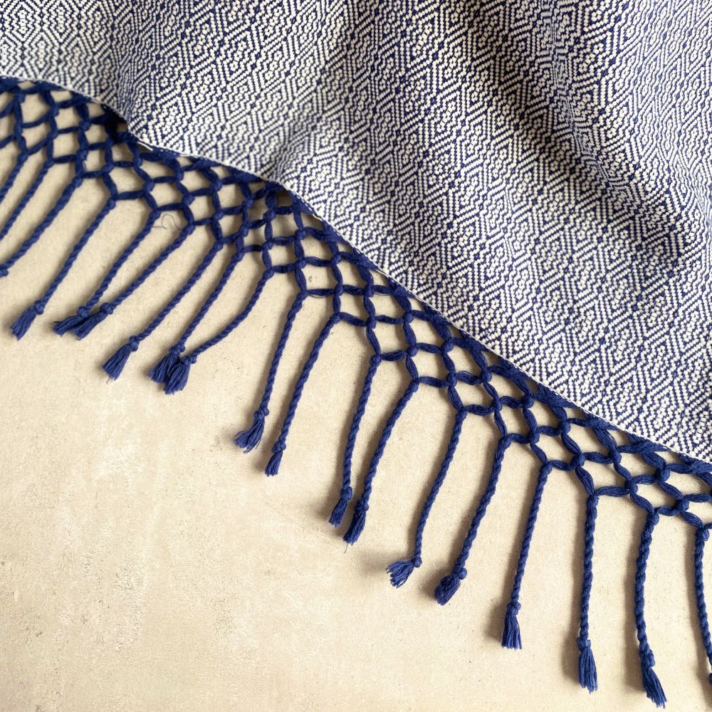 The Saffron Throw | 100% pure cotton | High Quality Handwoven Throw I Sustainable I Kaikô