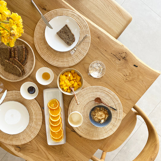 Natural Rattan Placemat I Sustainable Home Decor I Kaikô