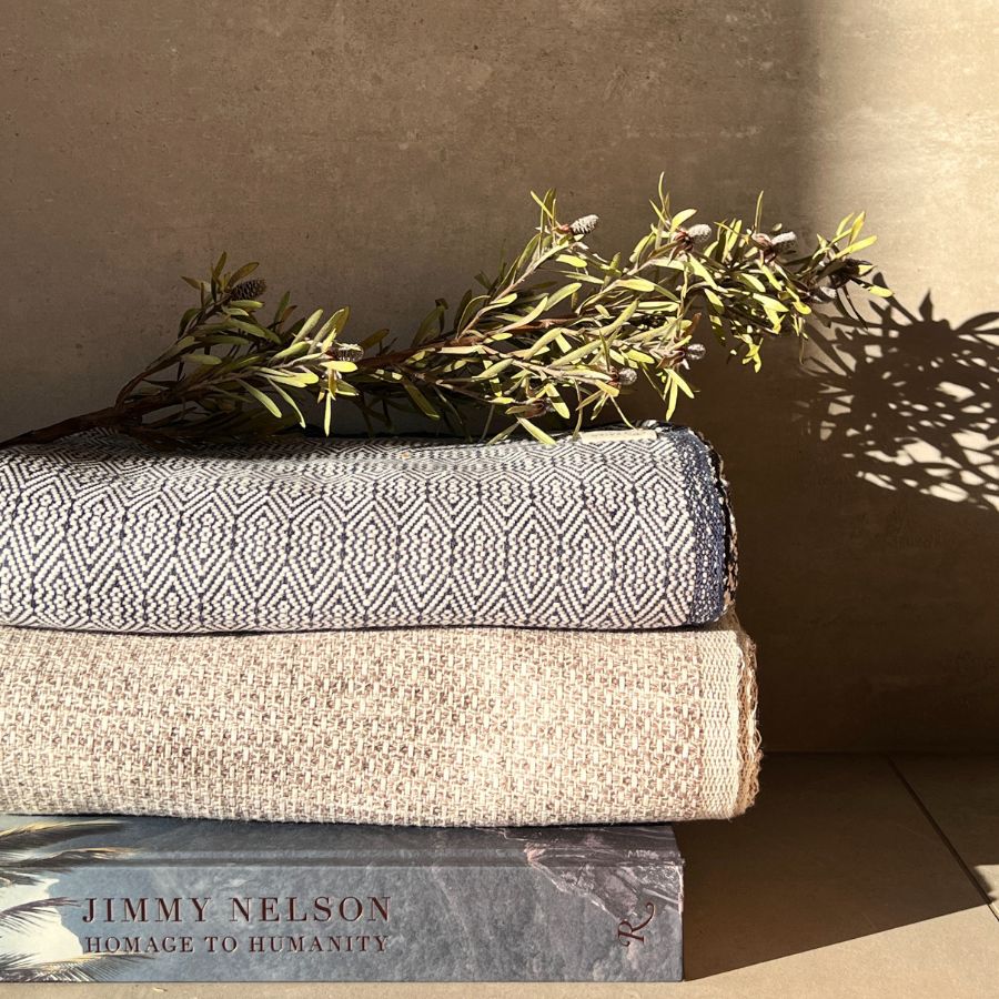 Heritage Weave Textiles Collection: The Natural Walnut Throw