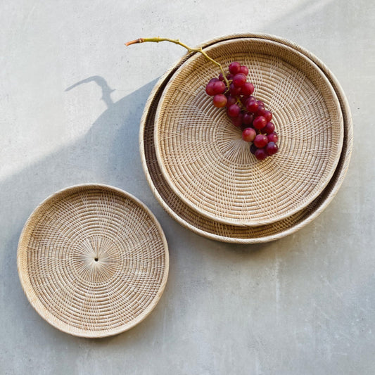 Rattan tray grapes | High quality handmade | Kaikô