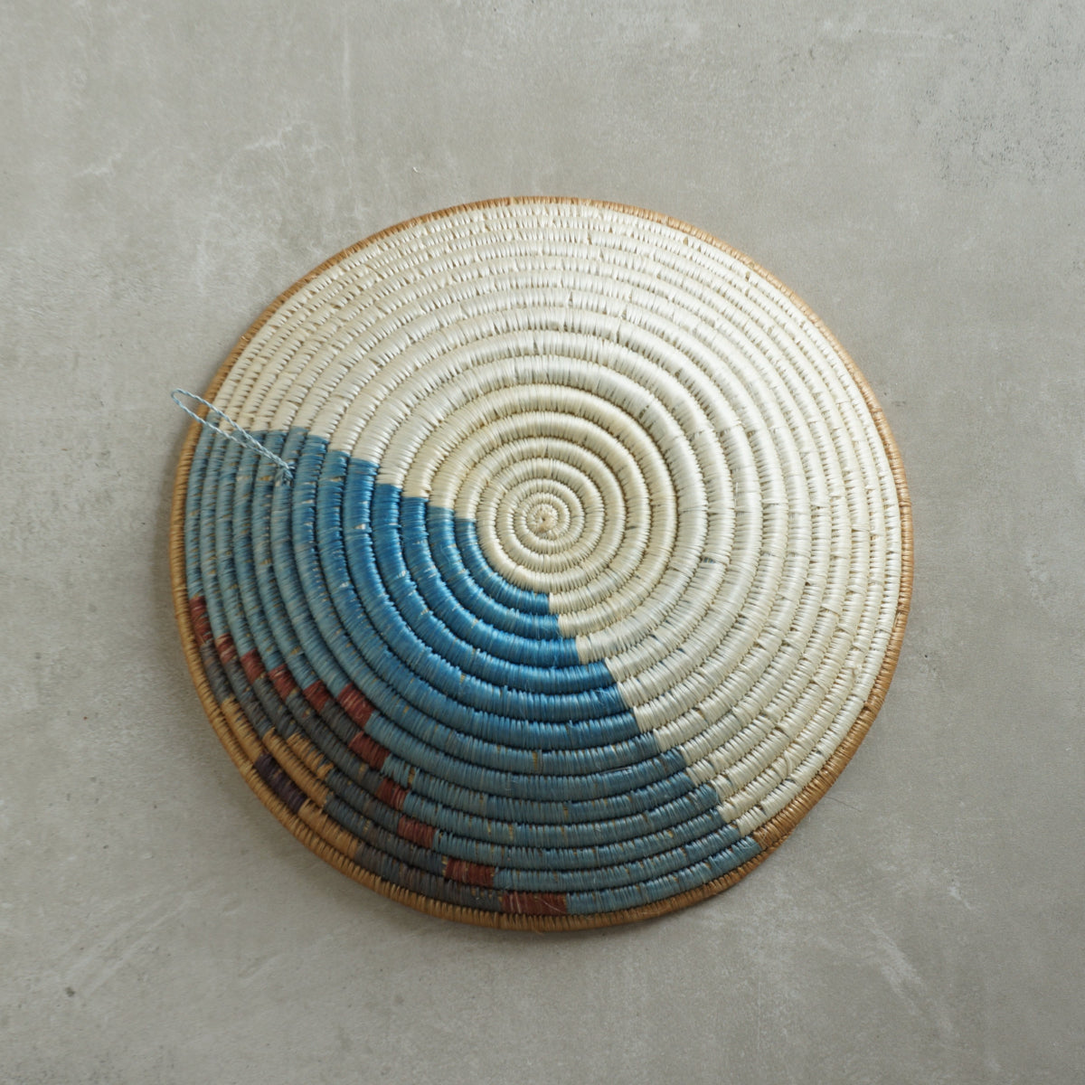 Rwandan Basketry Bowl (Ocean) | handmade Home decoration | Kaikô