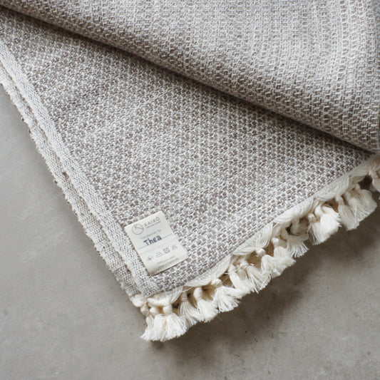 High Quality I Handwoven Natural Throw I Sustainable Artisan-made I Kaikô